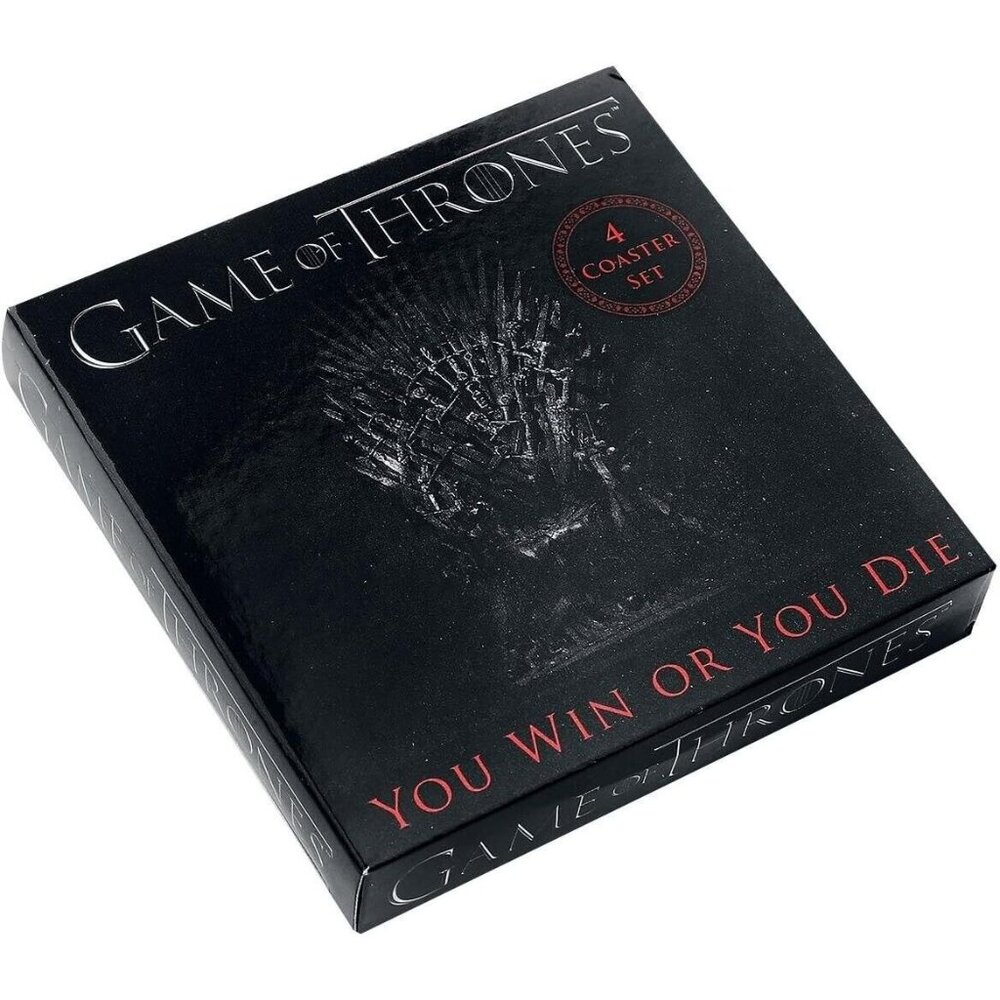 Game of Thrones Official HBO Cork Coasters – Set of 4 – NEW